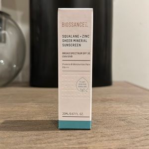 Biossance Squalane Zinc sheer mineral Sunscreen